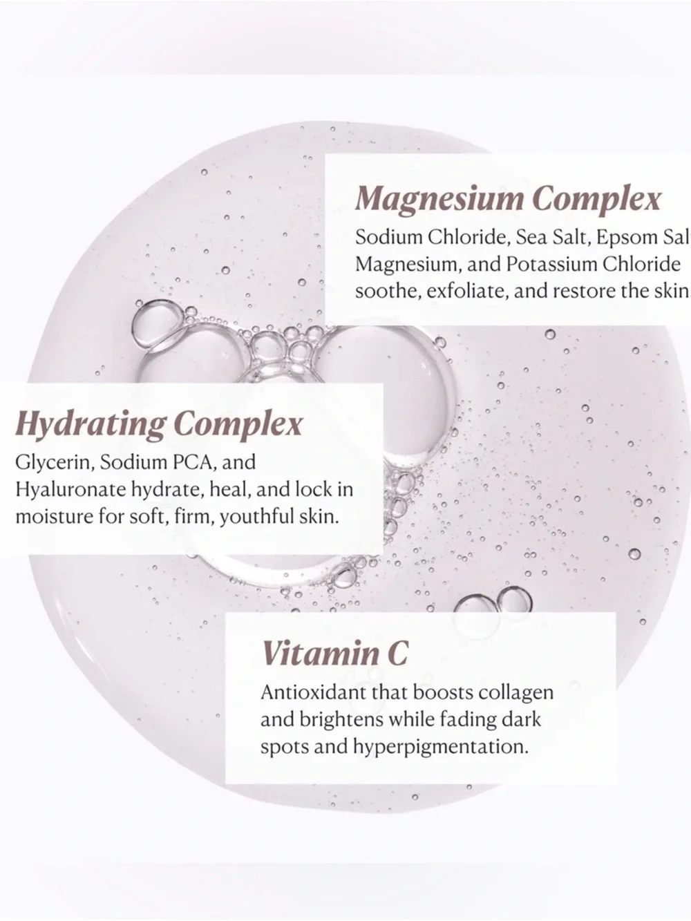 Nakery Beauty Set Magnesium Face, Body & Hair Wash + SkinFirm Serum NEW